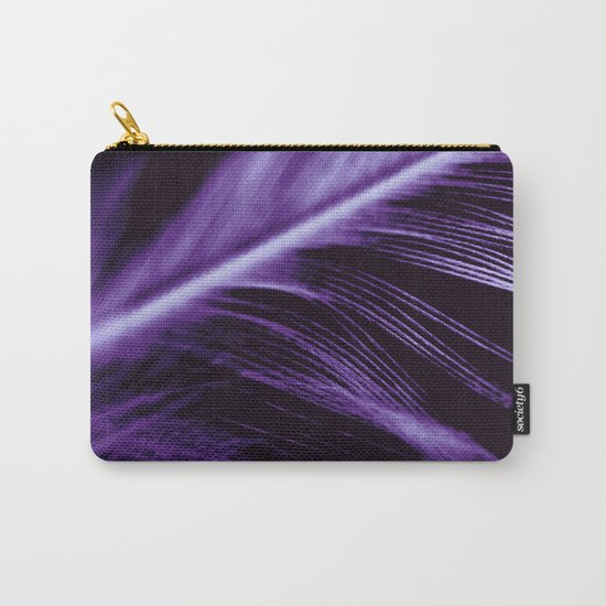 Purple Feather close up Carry-All Pouch
