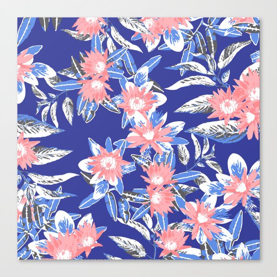 Vintage Flower Pattern Canvas Print