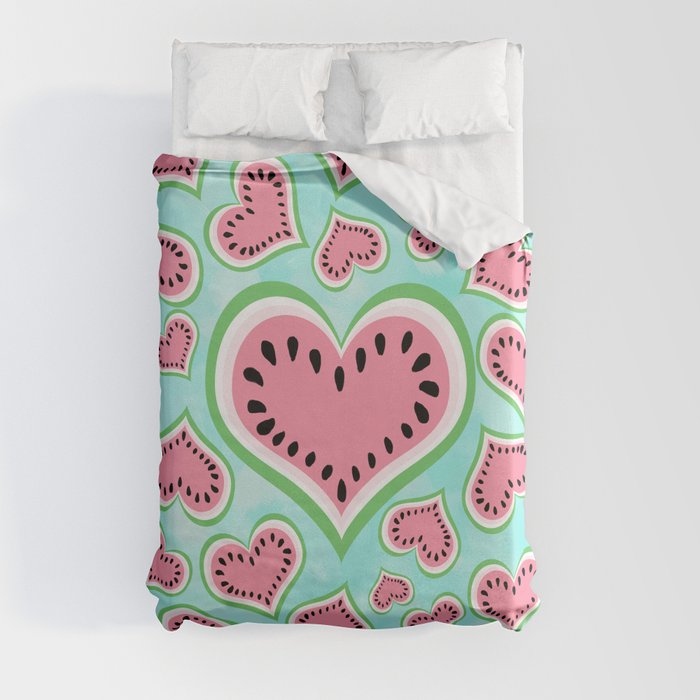 Watermelon Love... Duvet Cover