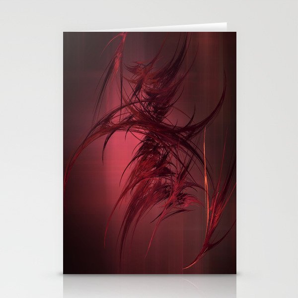 Red abstract Stationery Cards