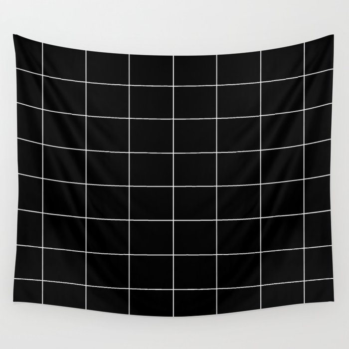 Black squares Wall Tapestry
