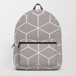 Cube Geometric 03 Grey Backpack