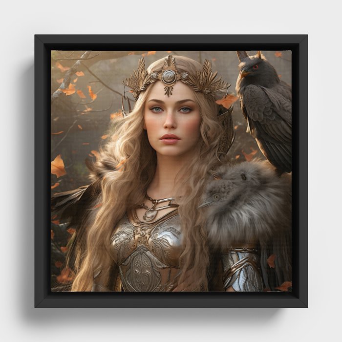 Freya, Goddess of Love Framed Canvas