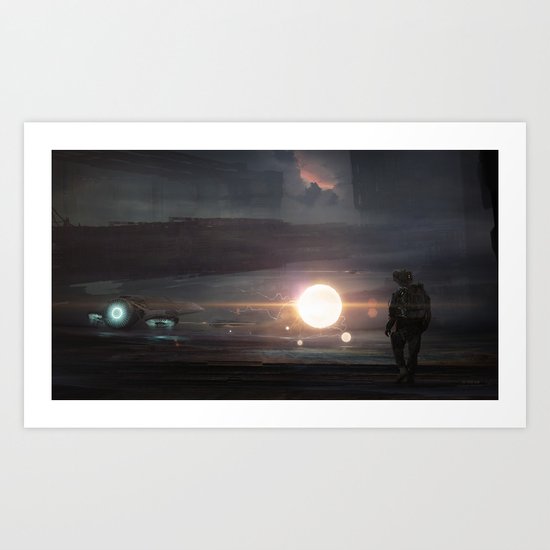 In the air Art Print