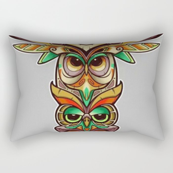 Owl totem  Rectangular Pillow
