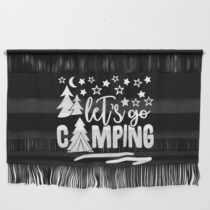 Let's Go Camping Wall Hanging