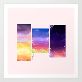 Fantasy clouds  Art Print