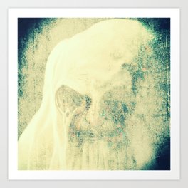 Scary ghost face #5 | AI fantasy art Art Print