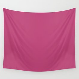 Solid Color Dark Pink Pairs to Pantone 17-2227 Lilac Rose Wall Tapestry