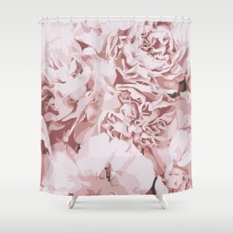 pink peony Shower Curtain