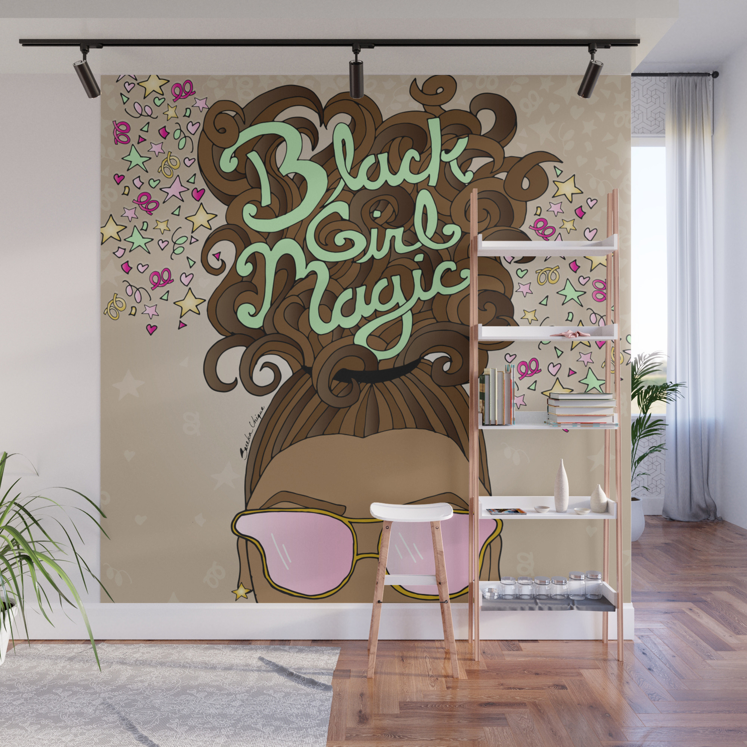 Black Girl Magic Wall Mural By Sarekaunique Society6