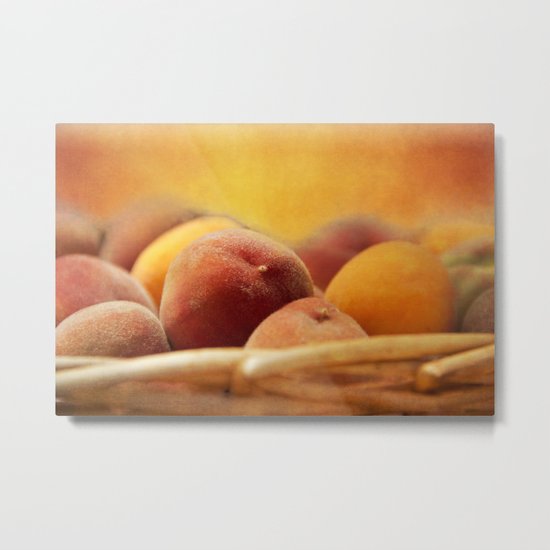 Fuzzy Peach Metal Print