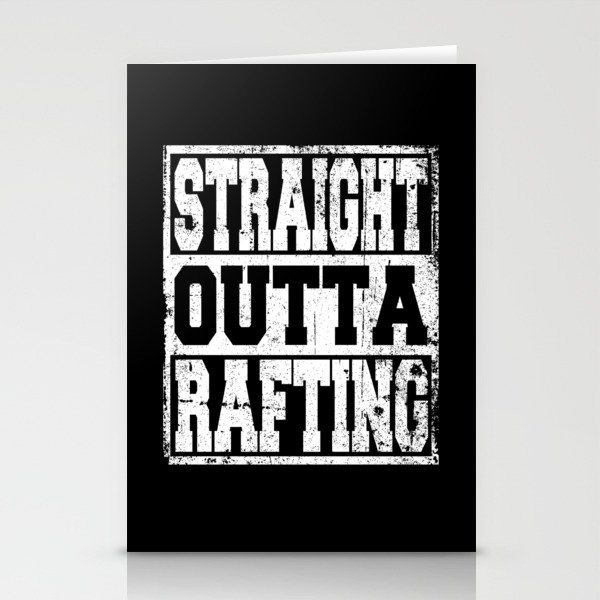 Rafting Saying Funny Stationery Cards