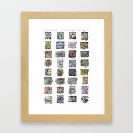 Dinosaurs Compilation Framed Art Print