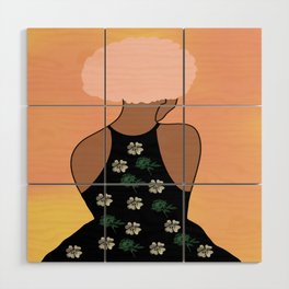 Woman At The Meadow 47 Wood Wall Art