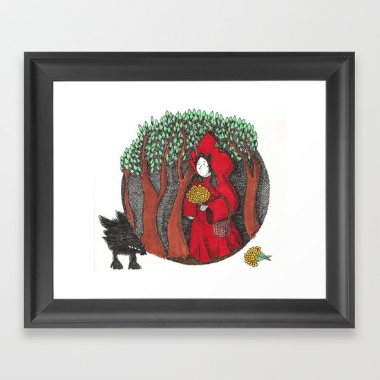 Wolf Bait Framed Art Print