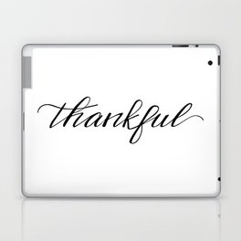 Thankful Calligraphy Laptop & iPad Skin