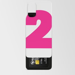 2 (Dark Pink & White Number) Android Card Case