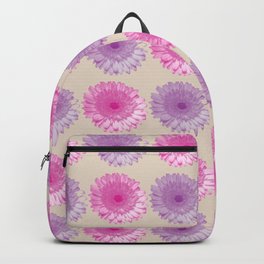 Pink and purple gerbers pattern Backpack