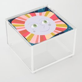 Rainbow Moonbeams - Warm Colors Acrylic Box