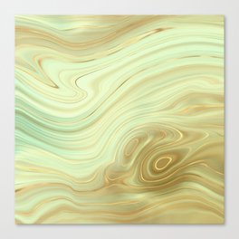 Gold Abstract Agate 20 Canvas Print