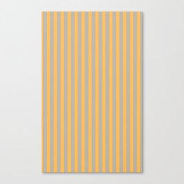 Yellow and Beige Vertical Stripes Canvas Print