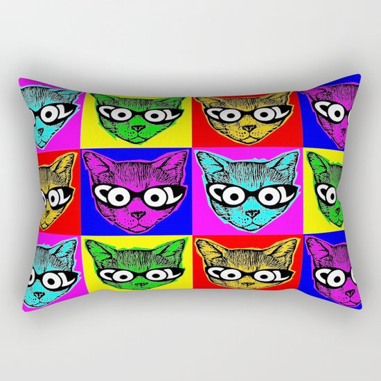 Cool Cat Rectangular Pillow