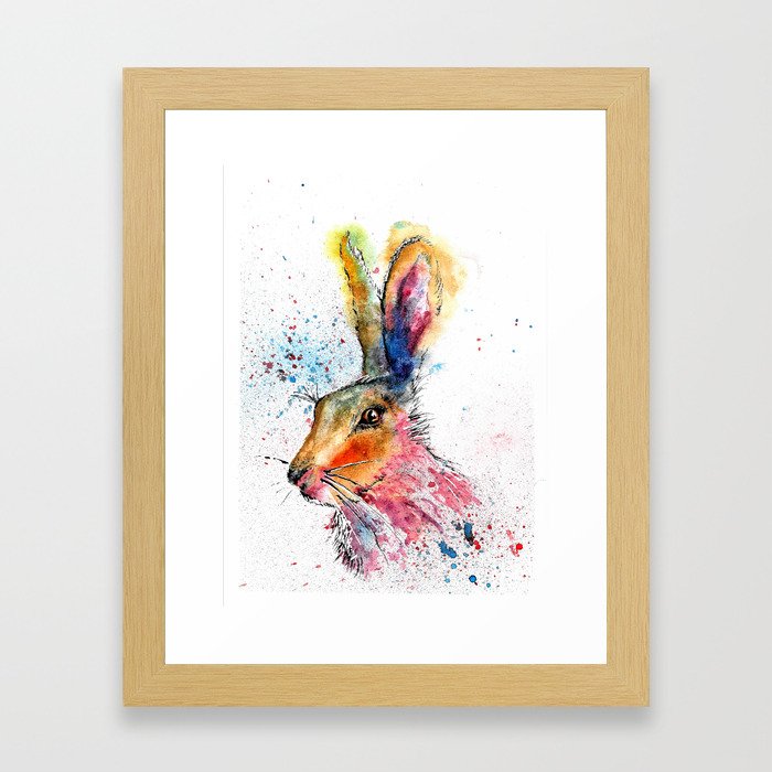 Hare Framed Art Print