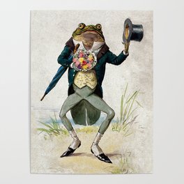 Gentleman Frog by George Hope Tait from 1900 Poster