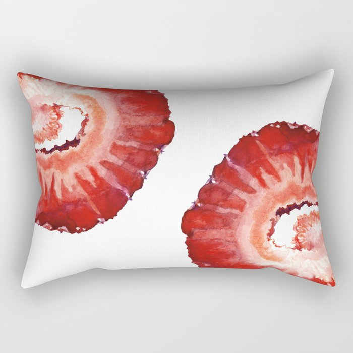 Strawberry Slice Rectangular Pillow
