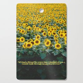 Sunflower Field Cutting Board