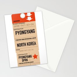 North Korea Pyongyang Travel ticket Stationery Card