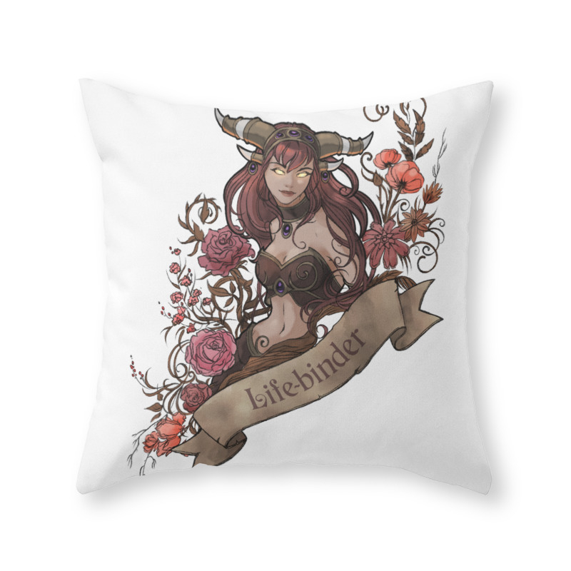 Lifebinder Throw Pillow by frenone