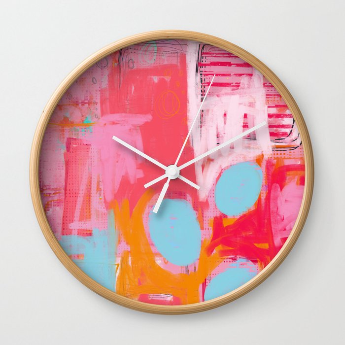 some things haven't worked out - abstract painting Wall Clock