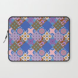 Patchwork,mosaic,flowers,azulejo,quilt,Portuguese style art Laptop Sleeve