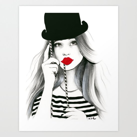 Sentimental Red Art Print