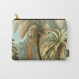 Vintage Tropical Palm Carry-All Pouch | Fern, Green, Antique, Vintage, Nature, Tropical, Art, Illustration, Plants, Painting 