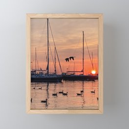 Lake Sunrise Framed Mini Art Print