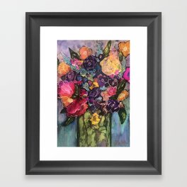 Fanciful Flowers Framed Art Print
