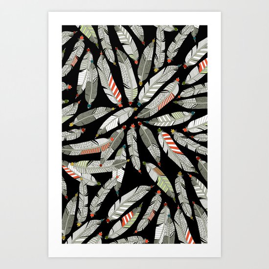 native feathers Art Print