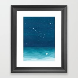 Big Dipper constellation Framed Art Print