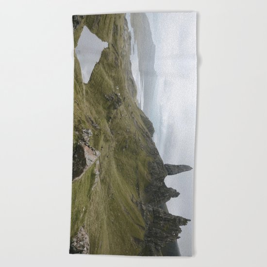 The Old Man of Storr - Landscape Photography Beach Towel