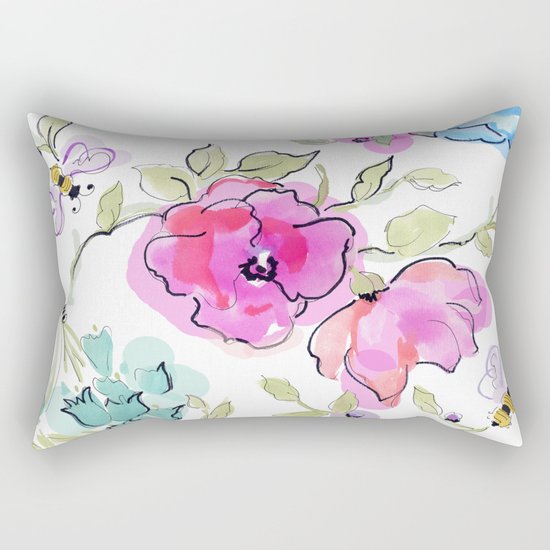 bees Rectangular Pillow