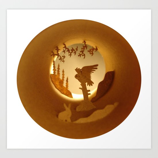 Far North. Owl (Grand Nord. Chouette) Art Print
