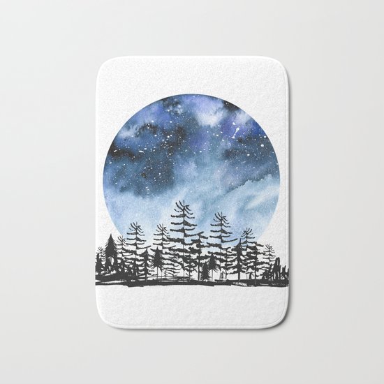 Frozen Sky Bath Mat