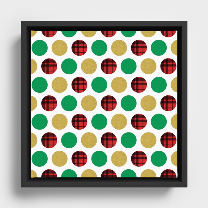 Traffic light Pattern Framed Canvas