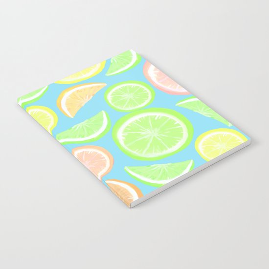 Mixed Citrus - blue Notebook