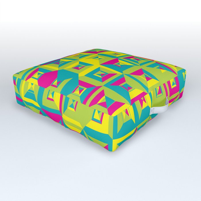 Funny Square Pattern Outdoor Floor Cushion
