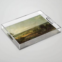 English countryside by John Constable Acrylic Tray