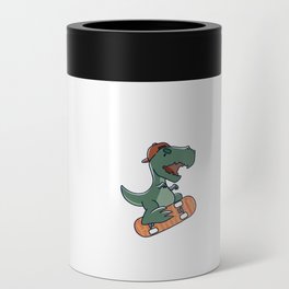 Dinosaur Skateboard boy Can Cooler